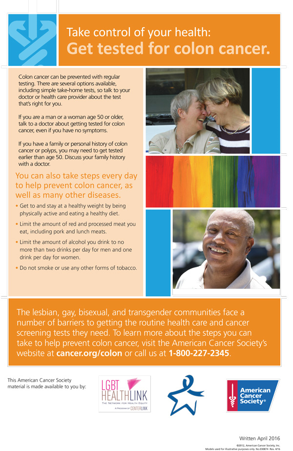 Image of Get Tested for Colon Cancer Image of Get Tested for Colon Cancer