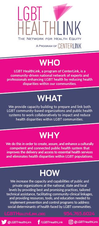 Image of LGBT HealthLink Rack Card Image of LGBT HealthLink Rack Card