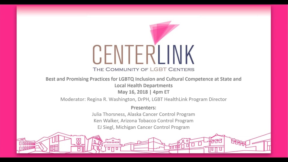 <p>Learn strategies for working with LGBTQ communities and to successfully include LGBTQ health priorities in your work.</p>